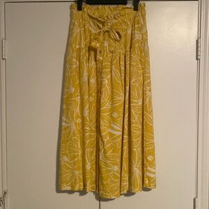 Midi button down skirt